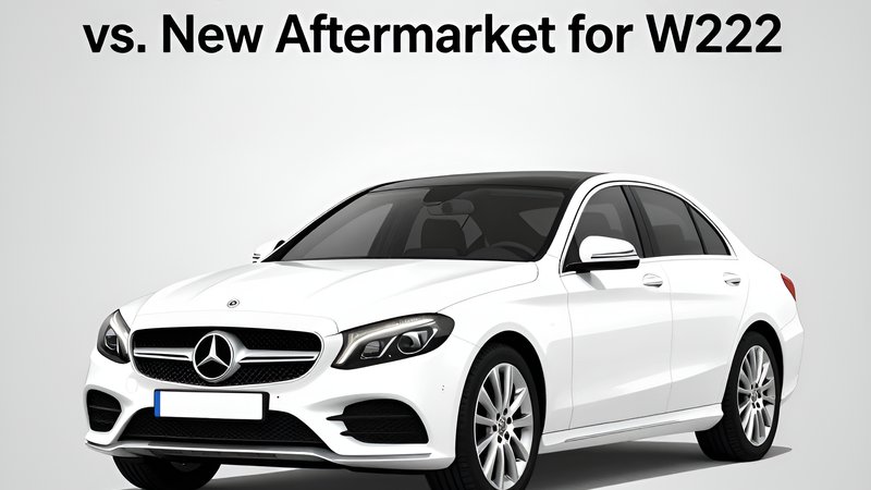 Сравнение оригинальных б/у запчастей и новых аналогов для Mercedes-Benz S-класса W222 от ДиБенз Запчасти